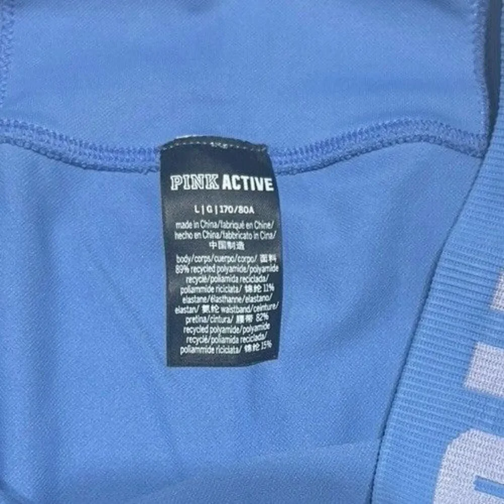 Victoria's Secret PINK Active Seamless Leggings Blue Size Large